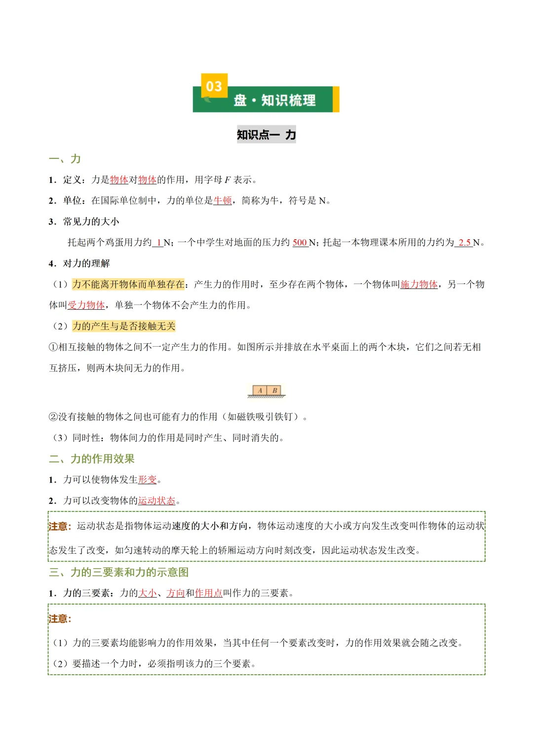 2026中考一轮复习知识点梳理-物理(全国通用) 第6张