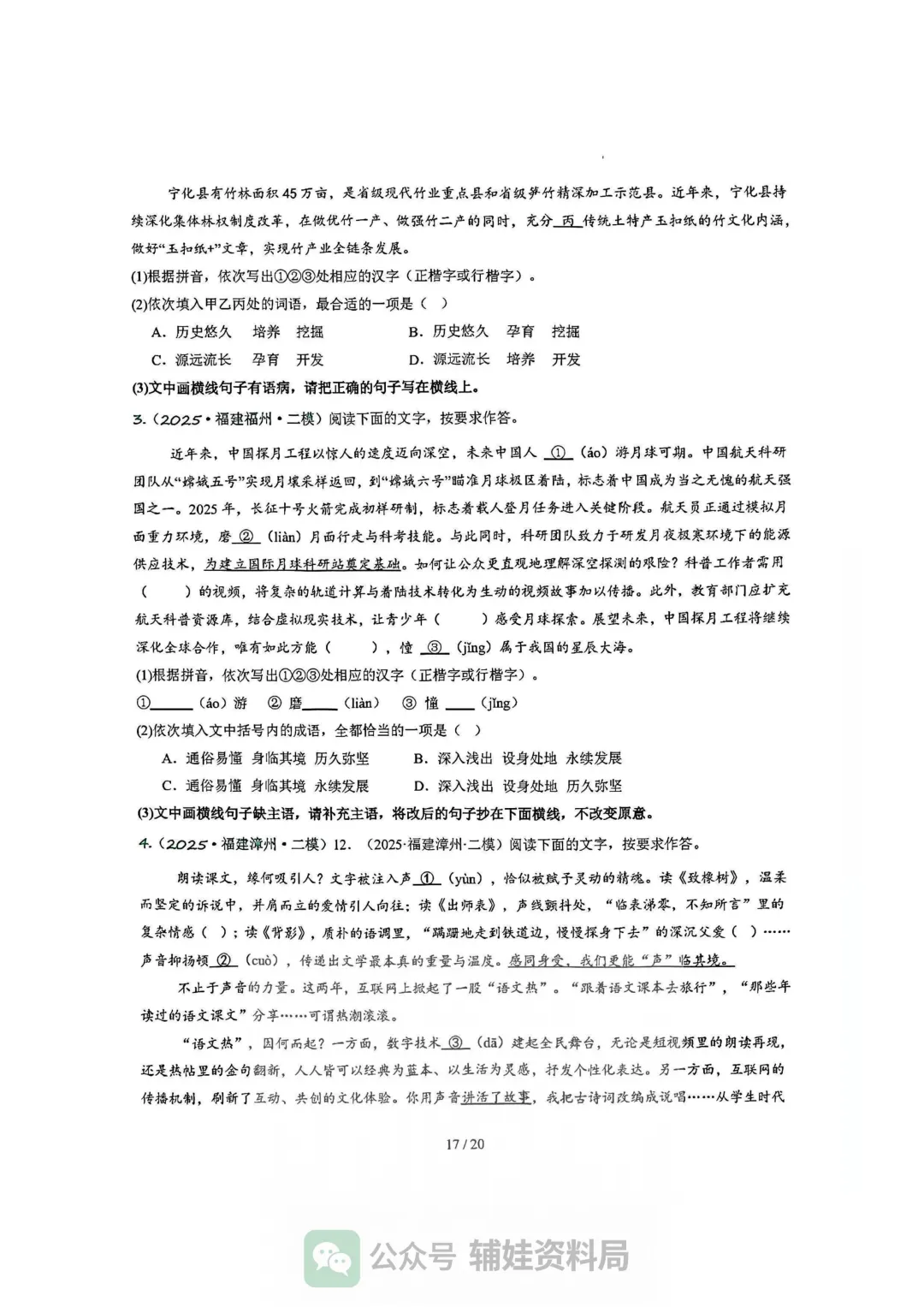 【中考语文】2026年福建中考语文复习讲练:病句辨析修改一轮复习讲练测(福建专用) 第17张