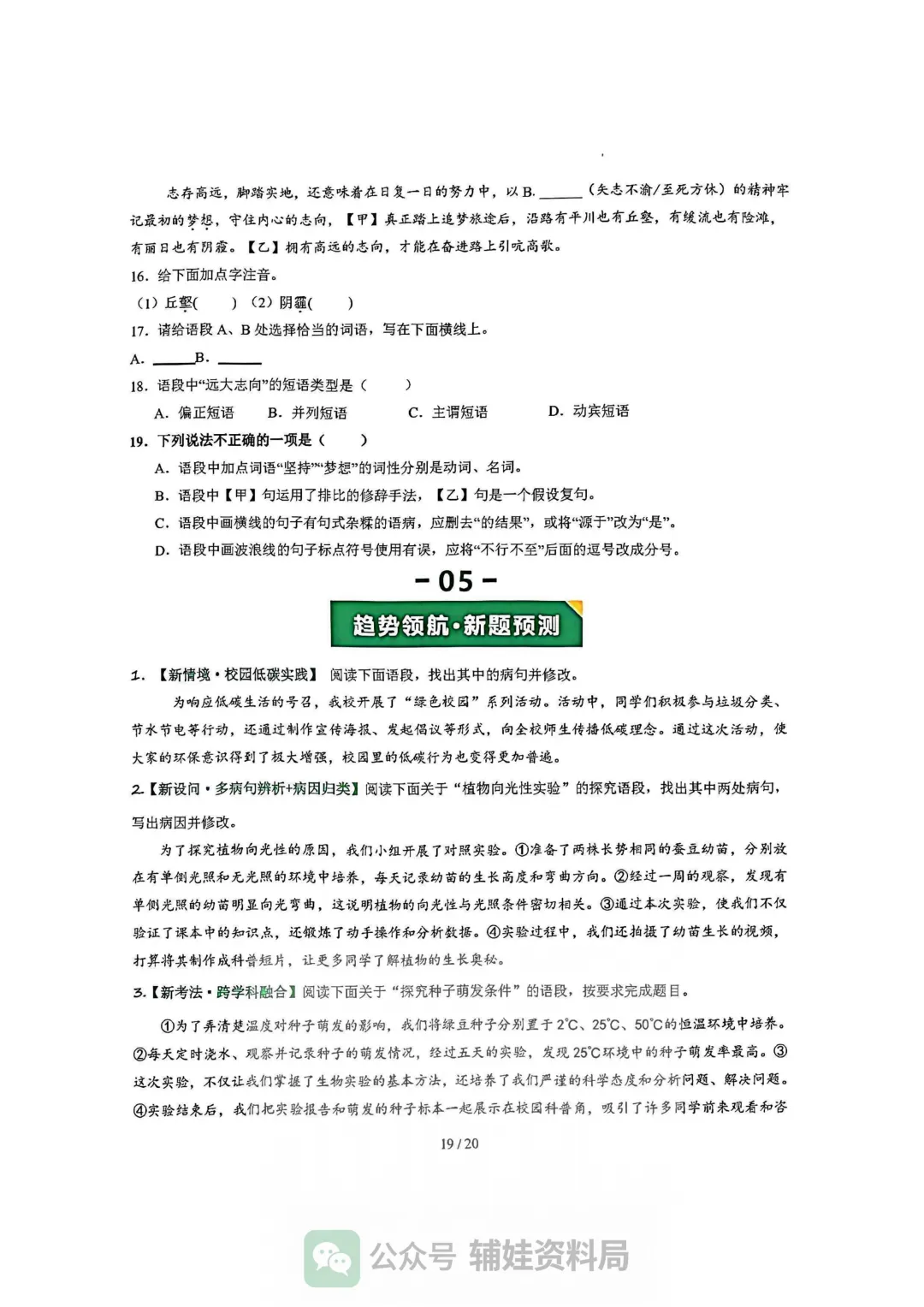【中考语文】2026年福建中考语文复习讲练:病句辨析修改一轮复习讲练测(福建专用) 第19张