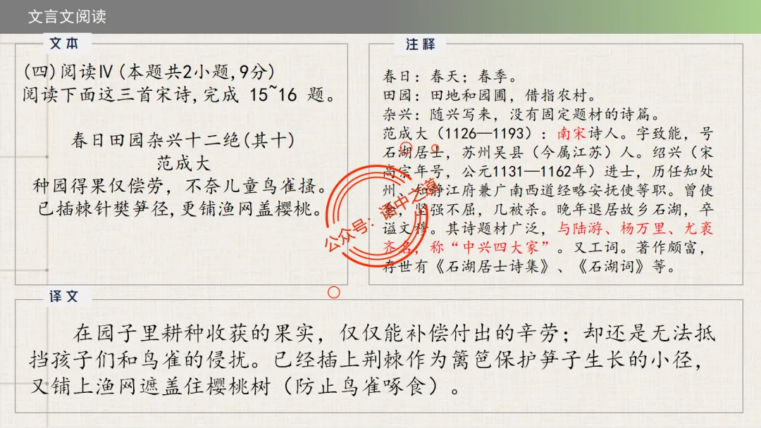 【2026八省联考+真题】12大古诗题材全梳理,附实战应用! 第34张