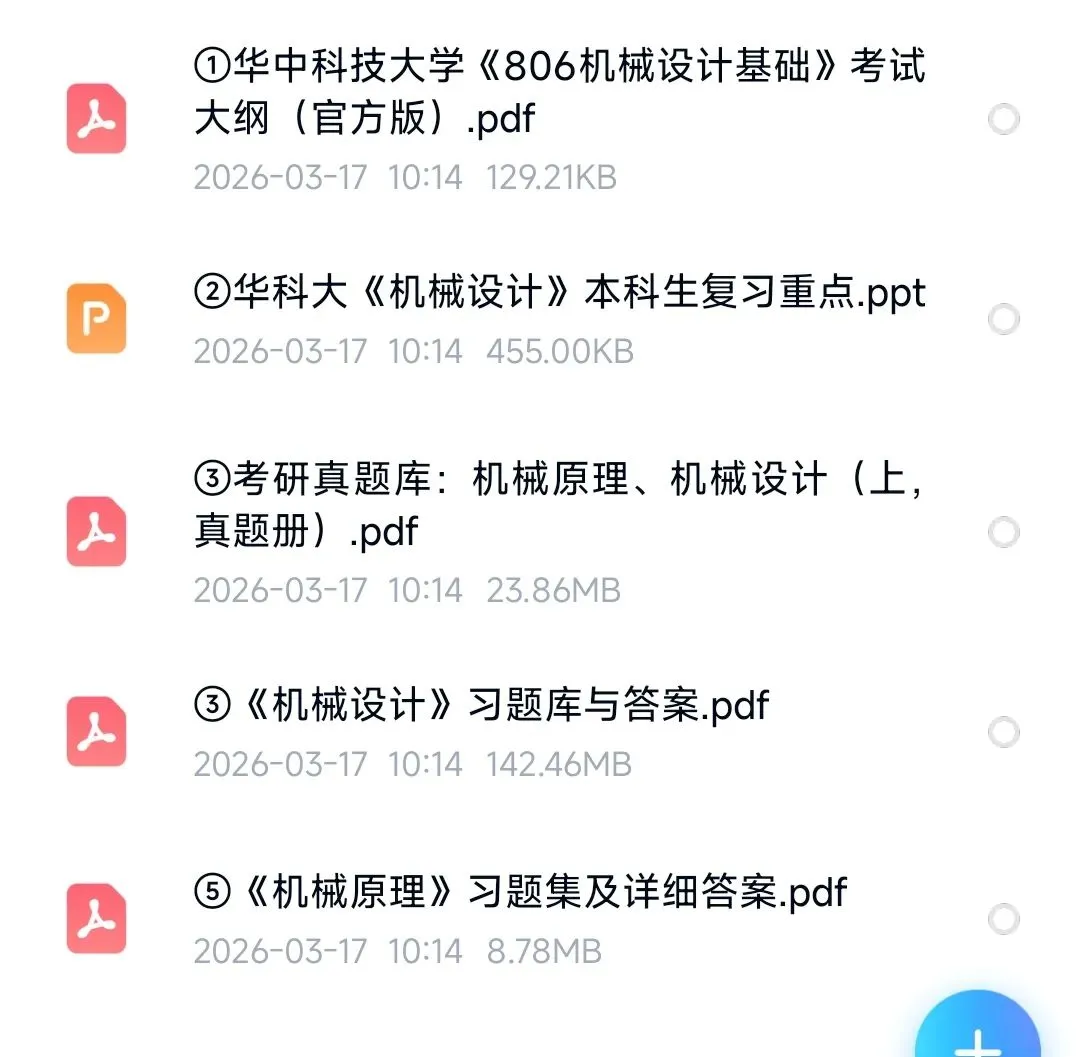 华中科技大学806机械设计基础考研真题及答案真题:1999年-2025年 第6张