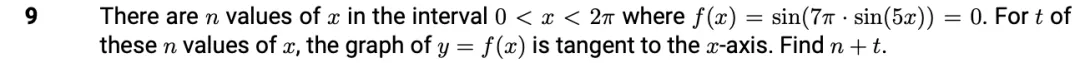 AIME每日真题第一百零二期:2025年2卷第9题 第3张 AIME每日真题第一百零二期:2025年2卷第9题 第3张
