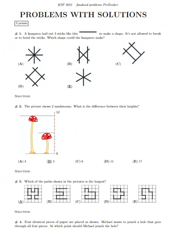 袋鼠数学竞赛真题来了!2013-2025全套L1-L6,中英双语+解析 第12张