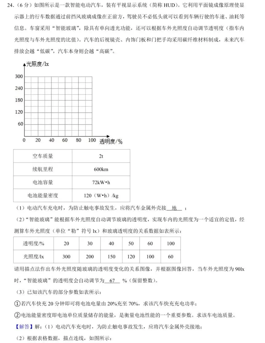 2026中考物理模拟卷001 第19张
