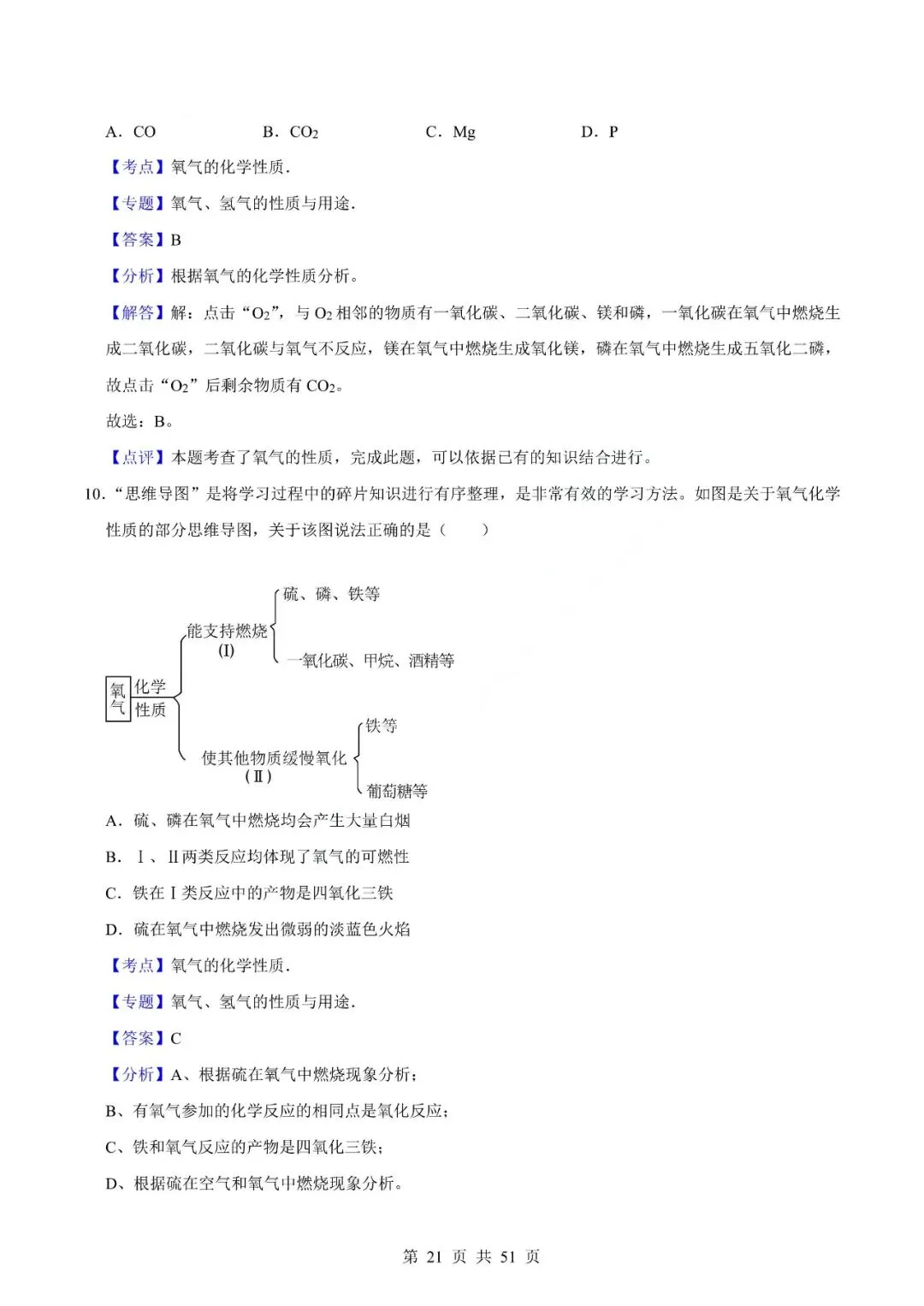 中考化学专题-选择题 第24张