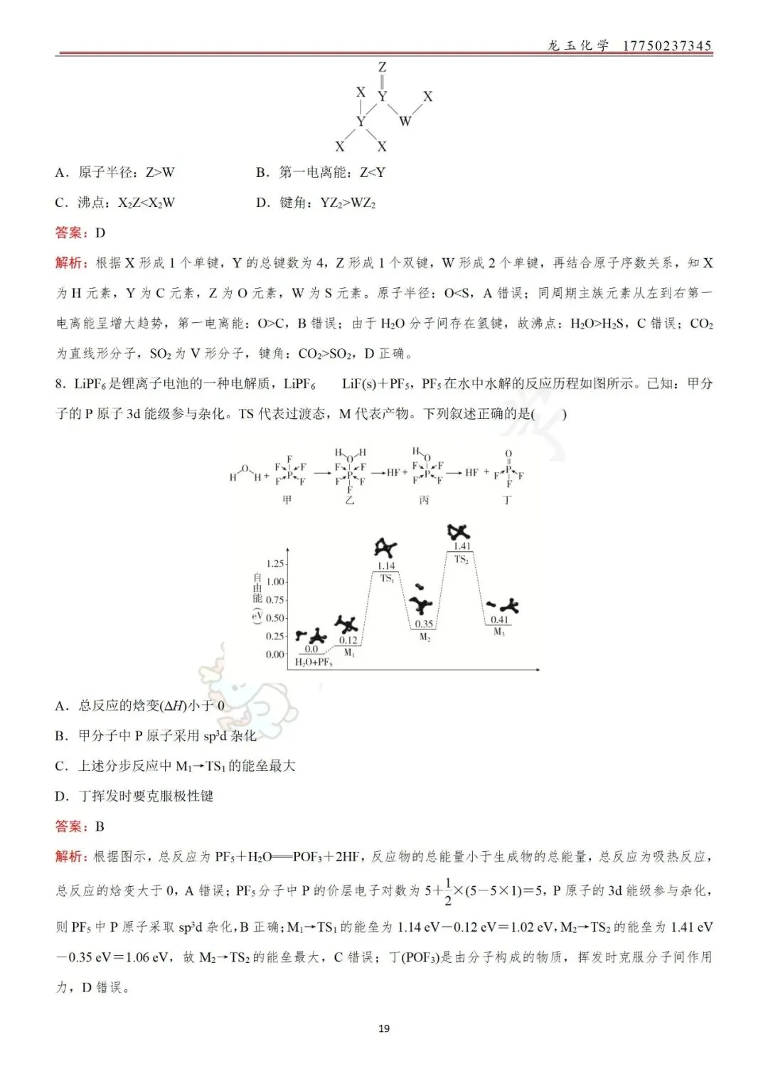 高考选择限时练真题 解析版 第19张
