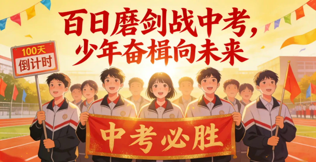 百日磨剑战中考,少年奋楫向未来 ——寺门村中学举行中考百日誓师大会 第2张