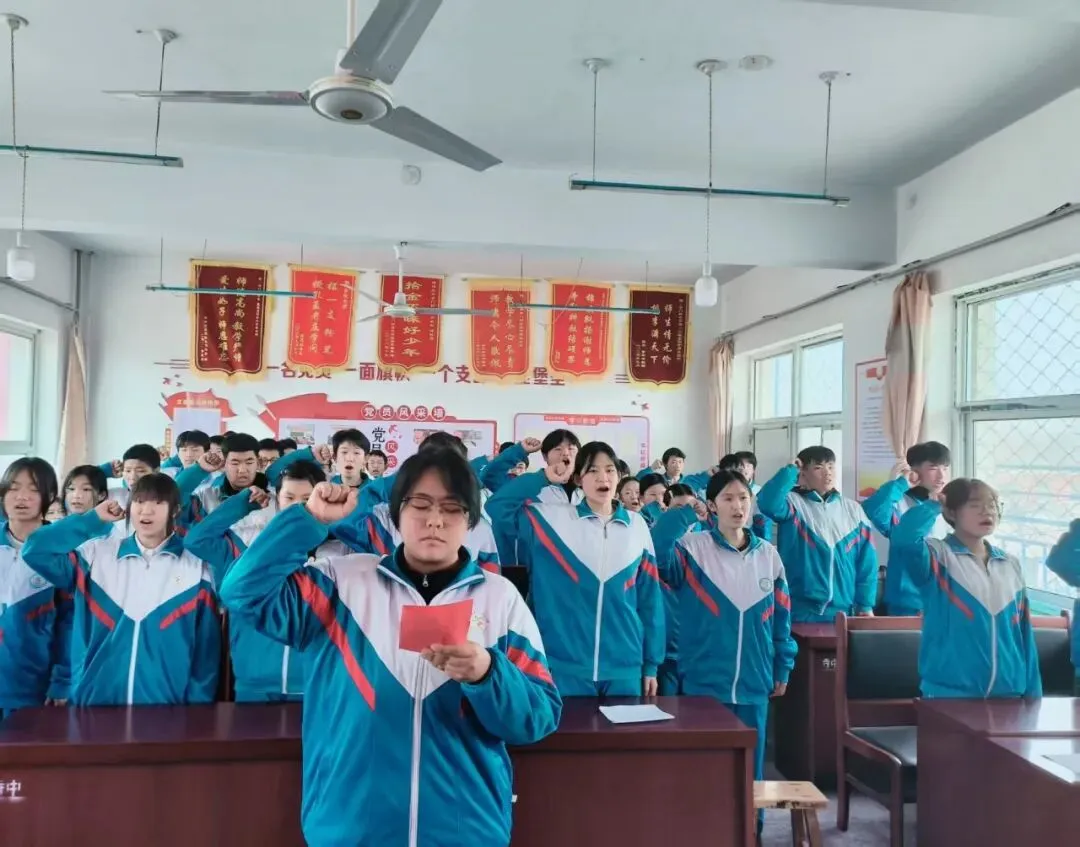 百日磨剑战中考,少年奋楫向未来 ——寺门村中学举行中考百日誓师大会 第8张