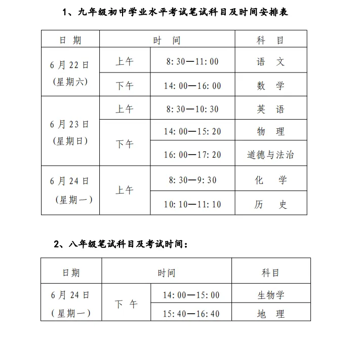 叮,请及时查收2024年中考温馨提示 第7张
