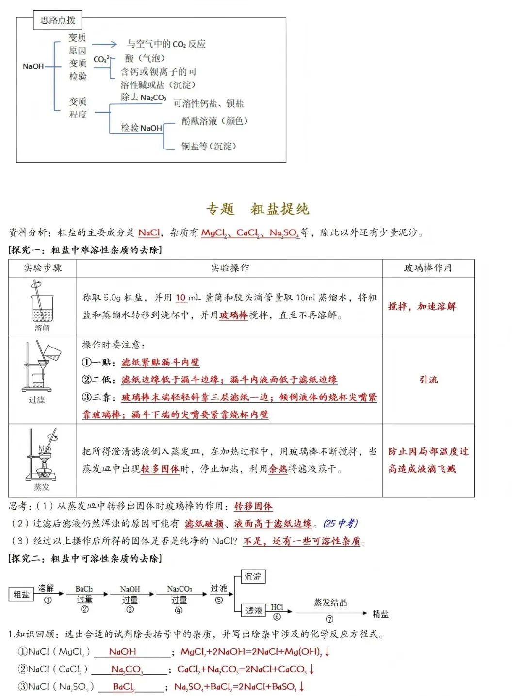 2026年中考化学一轮复习:酸碱盐知识点大全 第15张