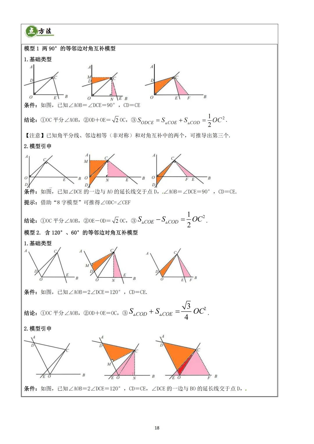 中考数学重难点 《四边形热考模型》 第19张