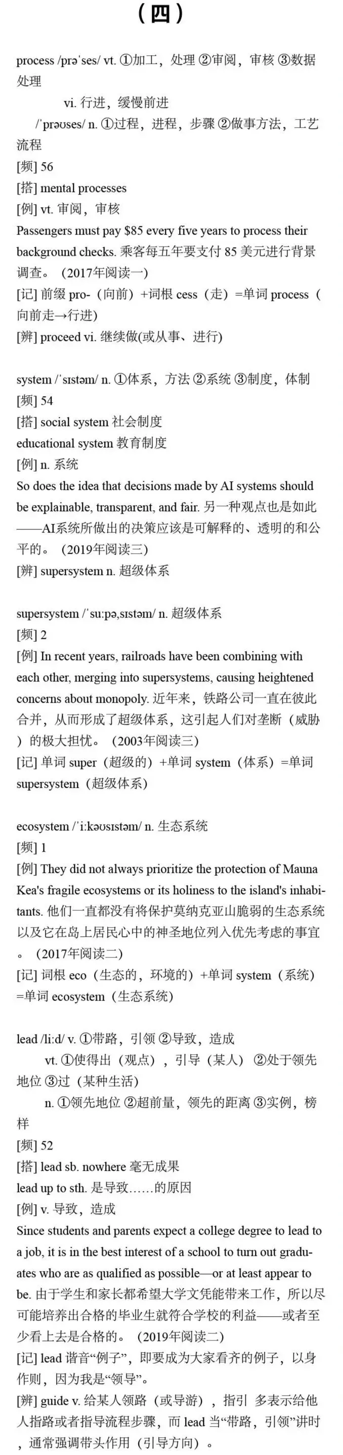 【干货分享】27考研英语:真题中最高出现81次的核心词汇合集(一) 第6张