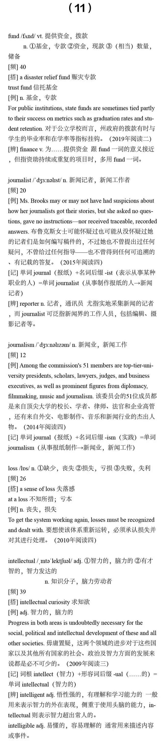 【干货分享】27考研英语:真题中最高出现81次的核心词汇合集(一) 第13张