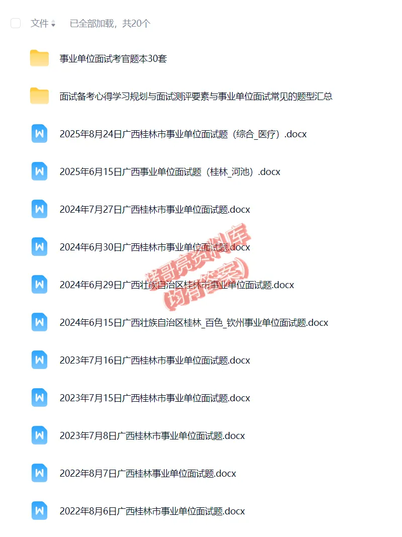 广西桂林事业单位面试真题答案解析资料18套 第2张