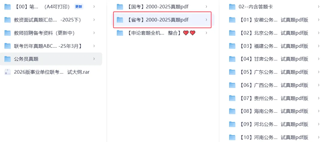 【省考】2000-2025国考真题 (行测+申论) 第2张