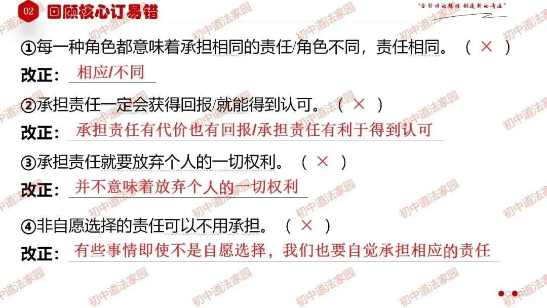 中考政治丨道德与法治一轮复习 专题11 勇担社会责任 第14张
