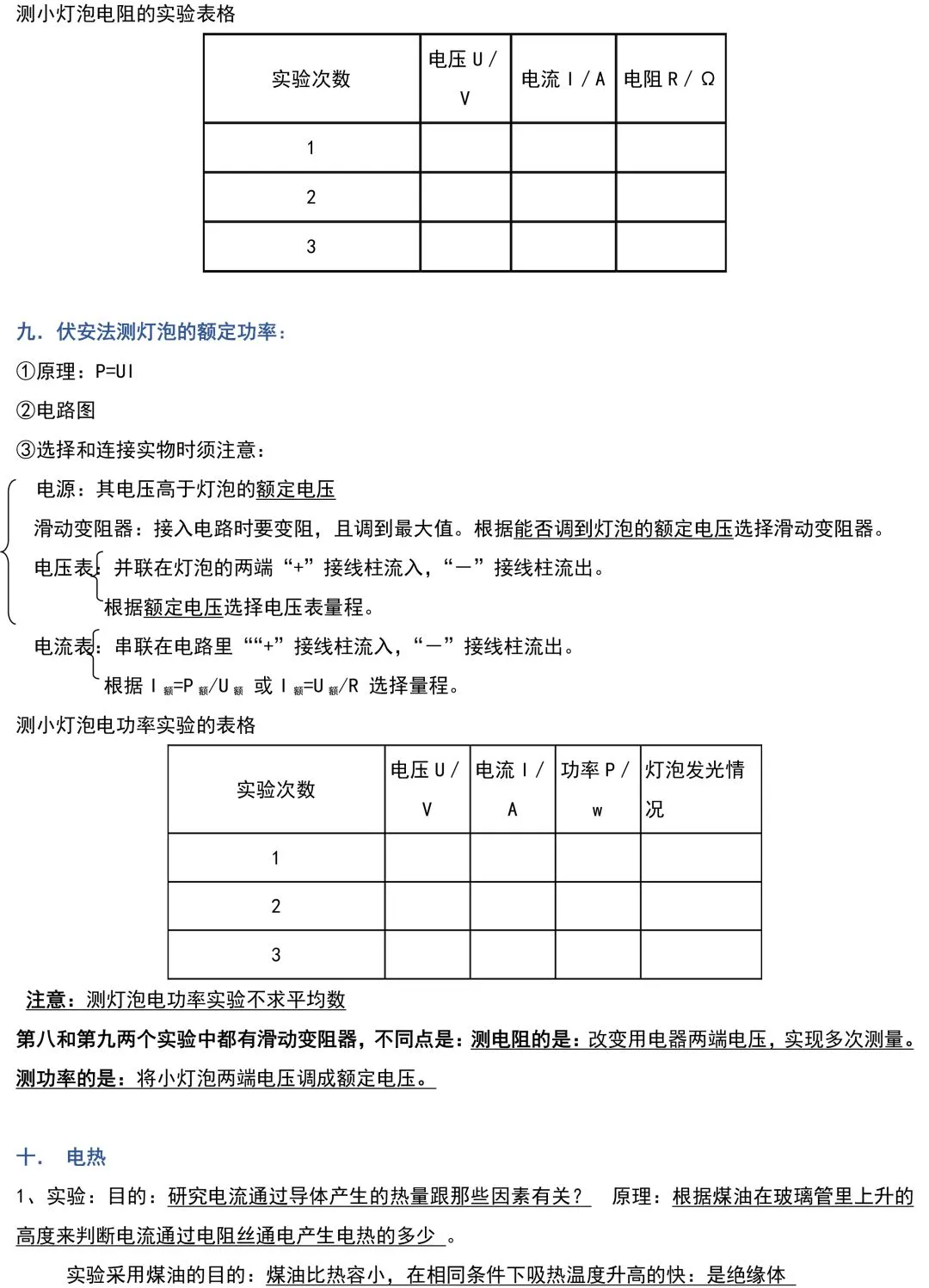 初中物理:中考必考“实验”,全部都在这里!吃透1分不丢! 第6张