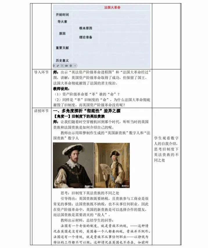中考复习|冼雯慧:英法资产阶级革命比较中的历史启示【教学设计+课件展示】 第5张