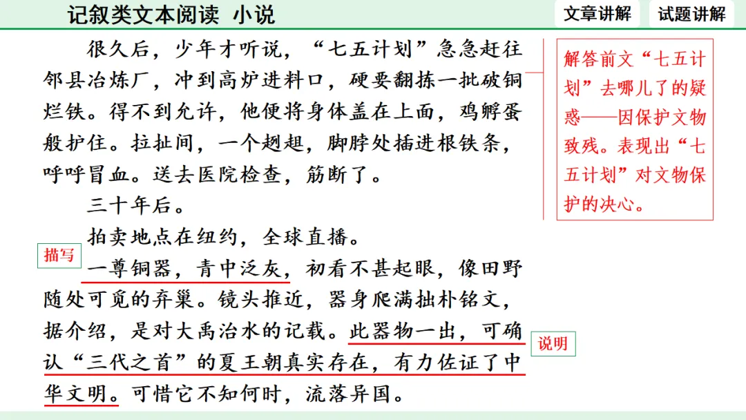 中考语文专题复习:记叙类文本阅读(小说)ppt 第14张