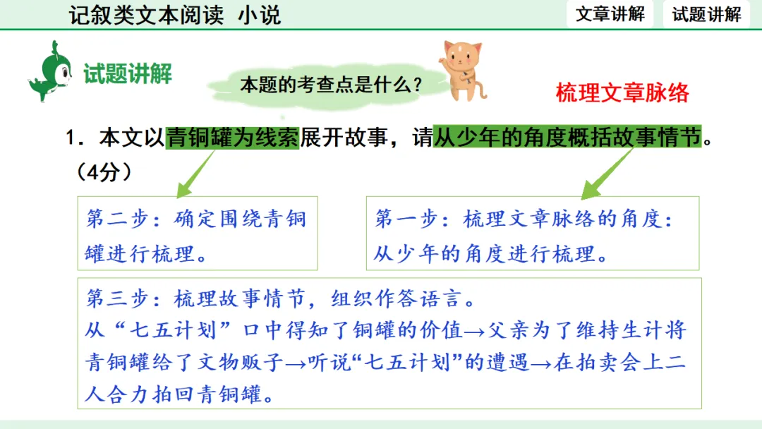 中考语文专题复习:记叙类文本阅读(小说)ppt 第18张