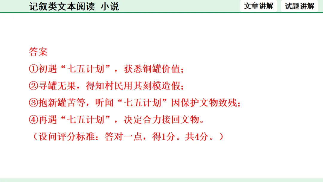 中考语文专题复习:记叙类文本阅读(小说)ppt 第20张