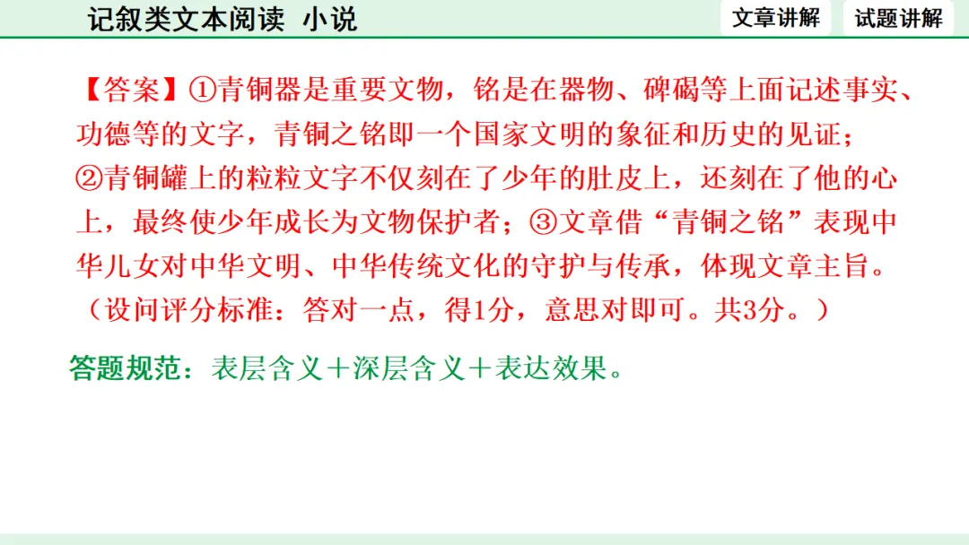 中考语文专题复习:记叙类文本阅读(小说)ppt 第36张