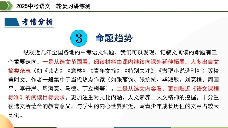 中考语文第一轮复习:22小说情节和结构 第19张