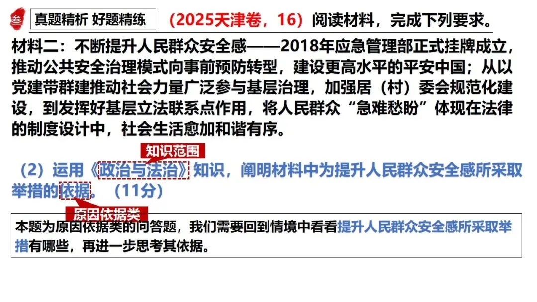 高正团队2026跟着真题学答题专题3 政治与法治 第30张