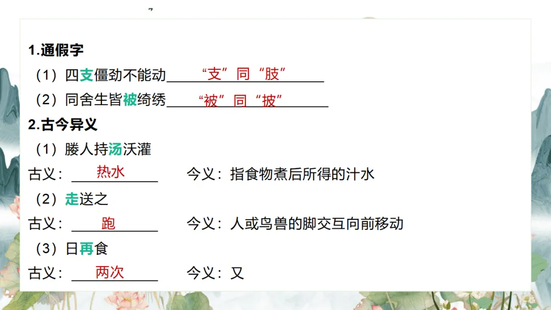 2026中考语文复习:九年级下册 《鱼我所欲也》《送东阳马生序》《曹刿论战》重点知识精讲 第38张
