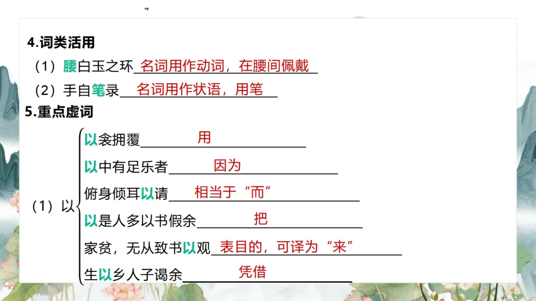 2026中考语文复习:九年级下册 《鱼我所欲也》《送东阳马生序》《曹刿论战》重点知识精讲 第42张