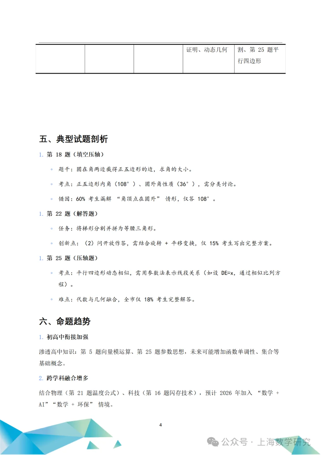 中考真题!2025年上海市中考数学真题试题解析,附点评和2026年中考数学建议! 第29张
