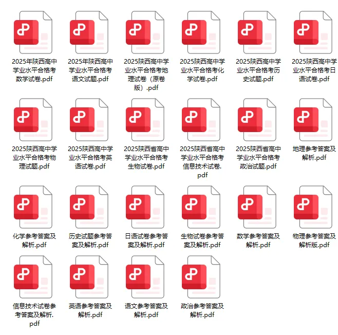 2025年【陕西学考真题】合格性考试真题试卷及答案解析 第1张