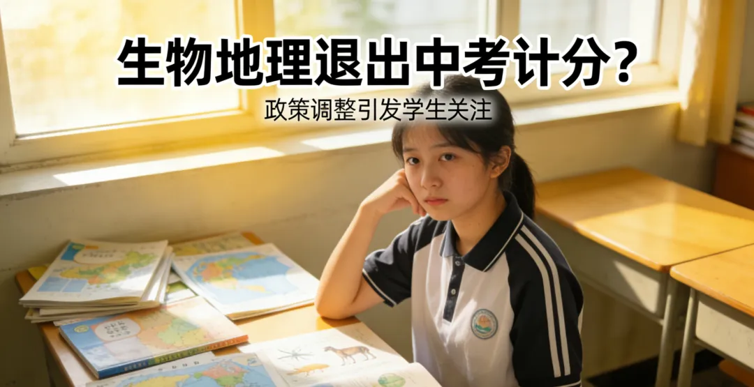 中考改革红利:生物地理退出总分,这些孩子将迎来真正的“学习春天” 第1张