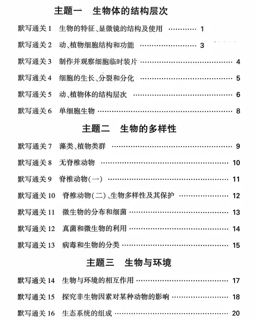 2026中考生物(早背晚默)默写通关练,共51天,打印1份掌握记牢了,考试基础“0”扣分! 第2张