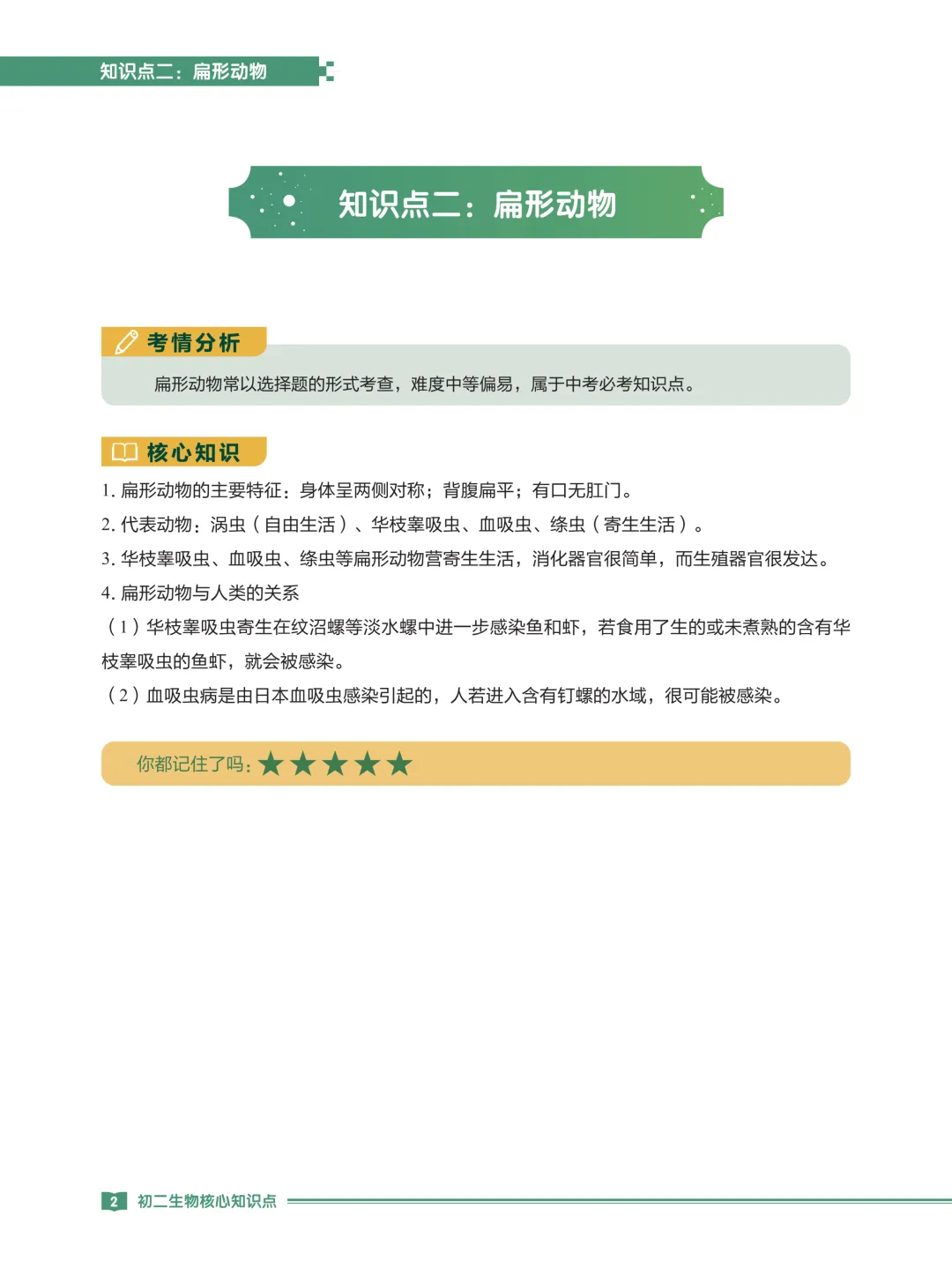 中考生物专题复习手册-89页电子版可下载打印 第7张