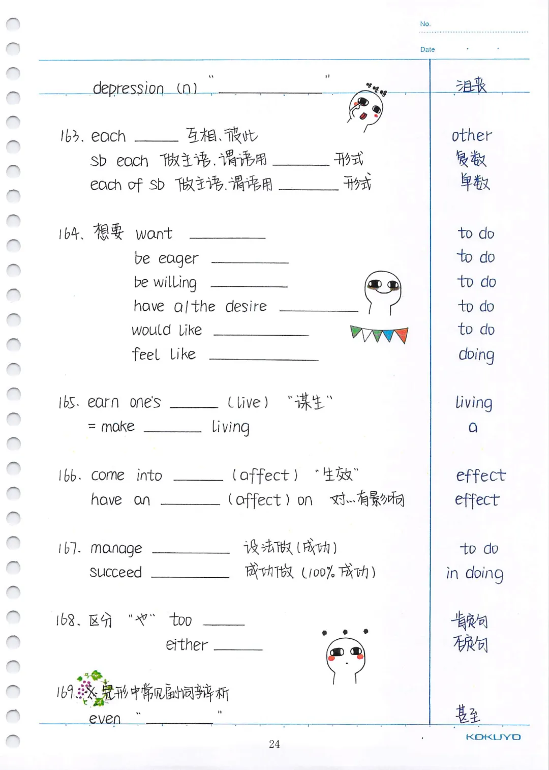 中考英语必考3500词汇(自测本)建议人手一份 第24张
