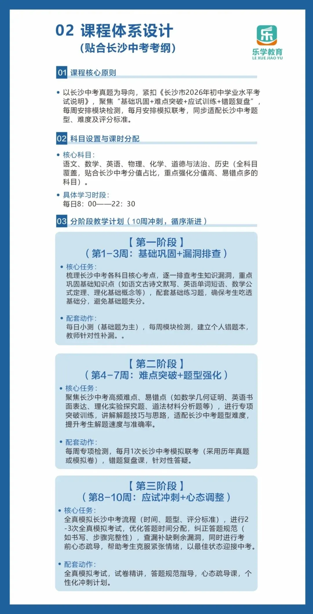 2026年长沙中考全日制补习班培训方案 第3张