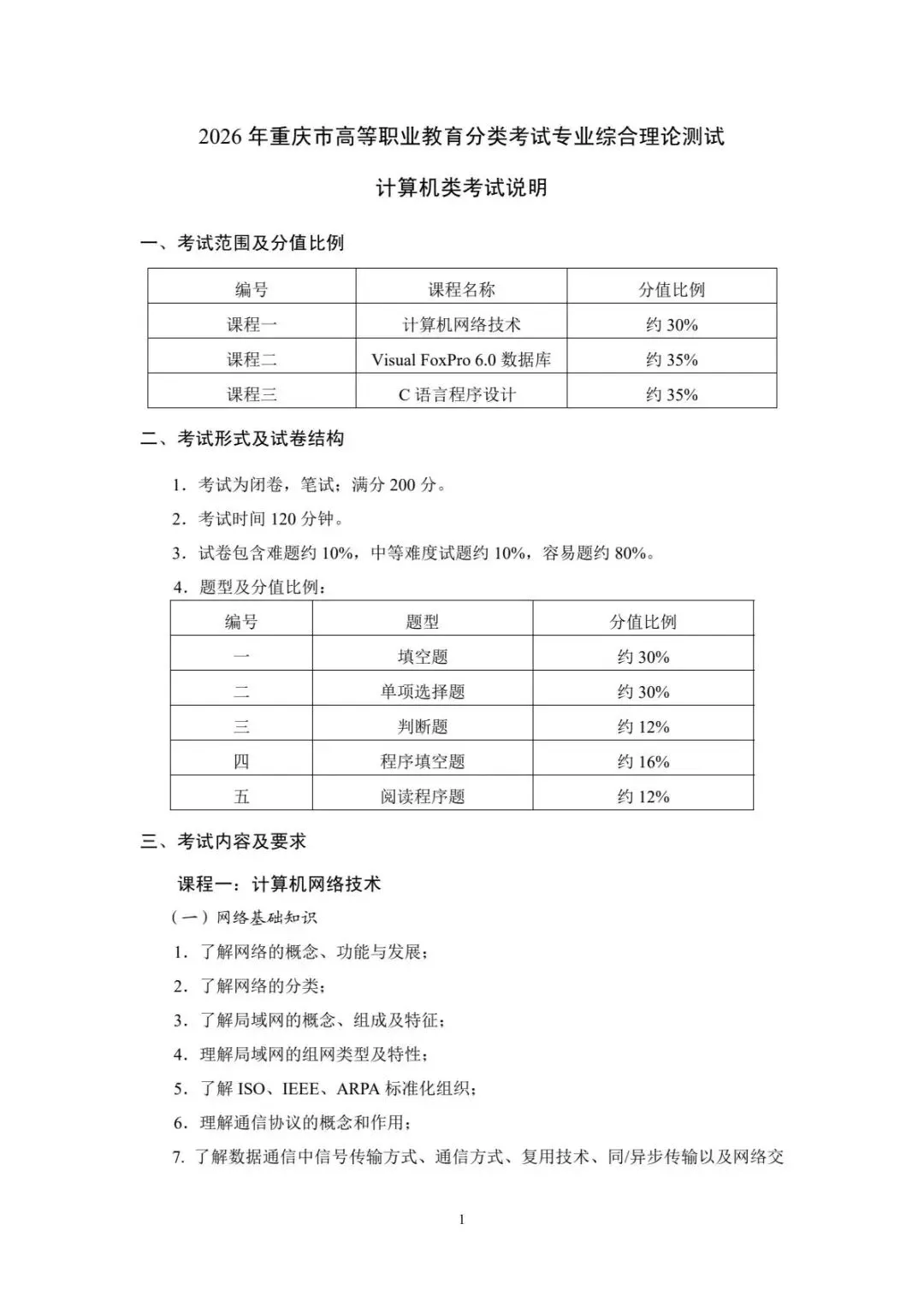 速看!2026年重庆春招普高类试卷结构及中职类考试说明! 第64张