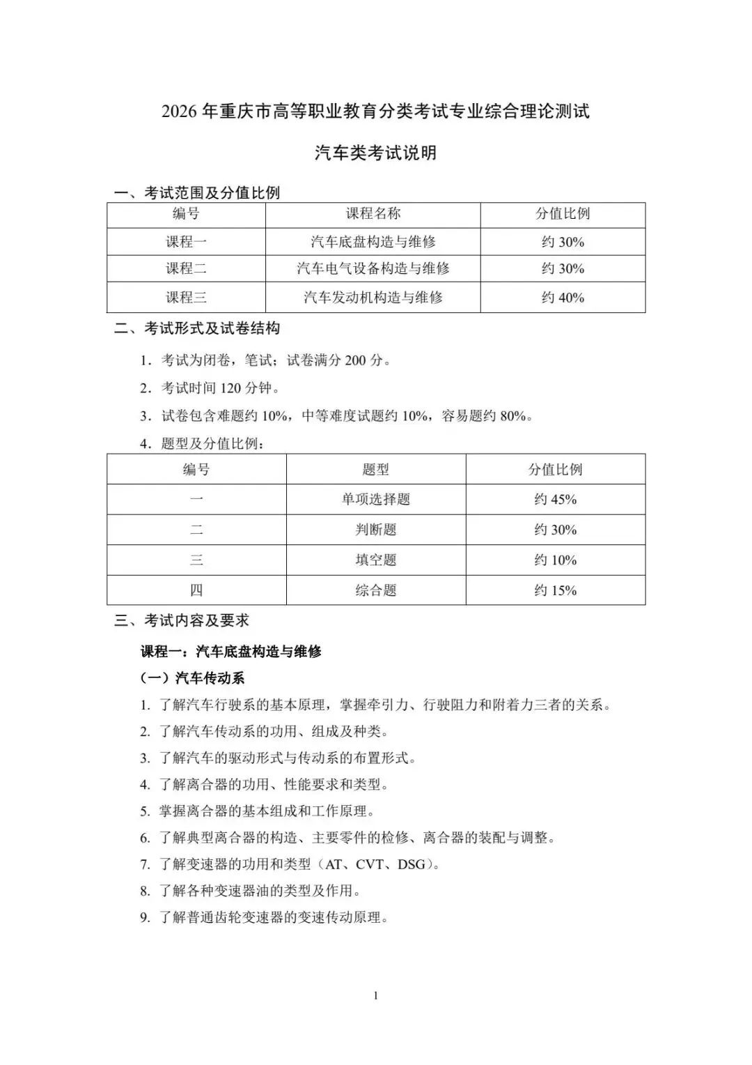 速看!2026年重庆春招普高类试卷结构及中职类考试说明! 第90张