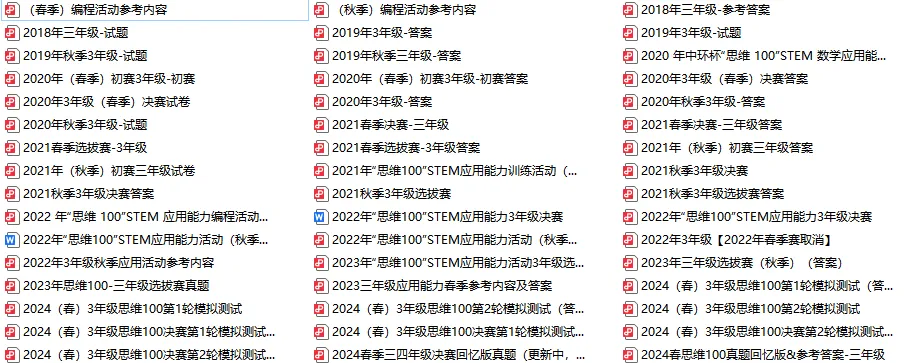 别再花钱买了!思维100历年真题打包下载,含答案+解析! 第2张