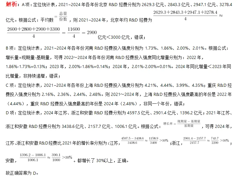 26贵州省考资料分析真题及解析!(考生回忆 第8张