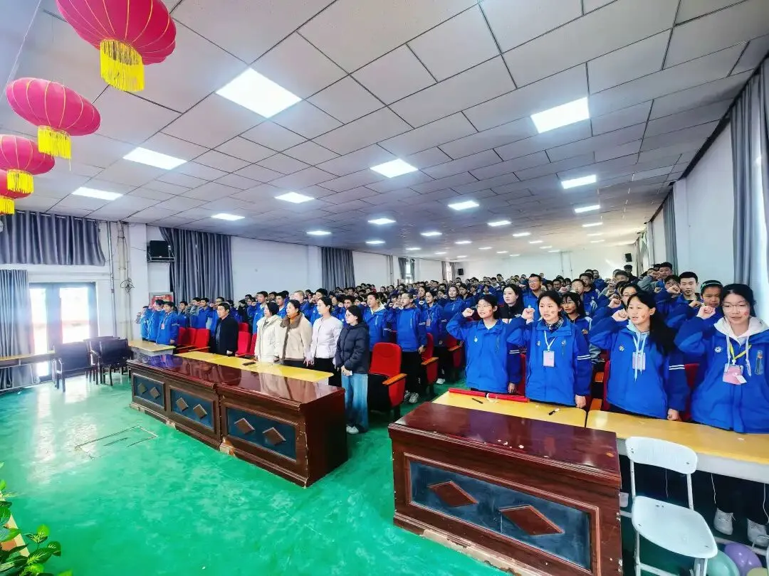 凝心聚力战中考 砥砺奋进向未来——乌苏市教育系统各学校开展百日誓师活动 第36张