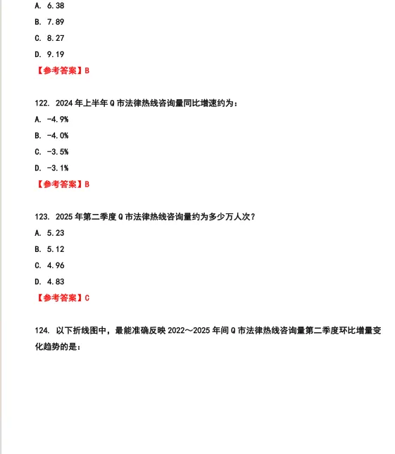 26河北省考行测真题参考答案 第52张