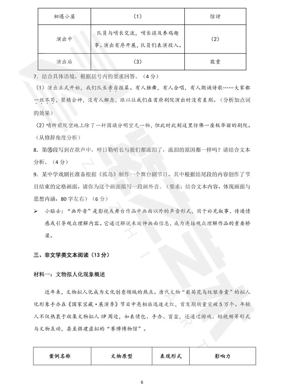 速速收藏!杭州艺术学校招生文化考试模拟卷汇总 第11张