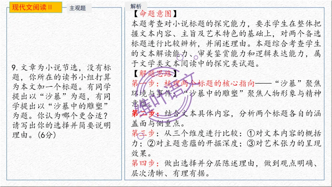 模考讲评 | 广东省普通高中毕业班综合测试(一),内有标杆文+点评 第58张