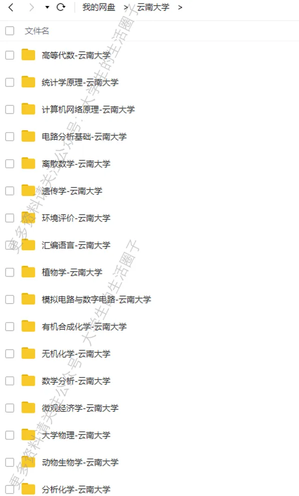 云南大学期末考试多科目历年试卷真题免费领取,云大同学的专属福利来了! 第6张