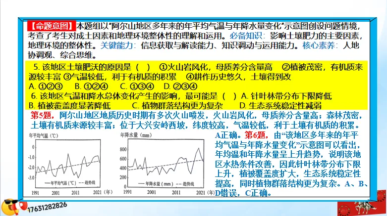 高考二轮《高考真题分类官方解析合集》自然地理环境的整体性(节选“自然地理环境”) 第20张