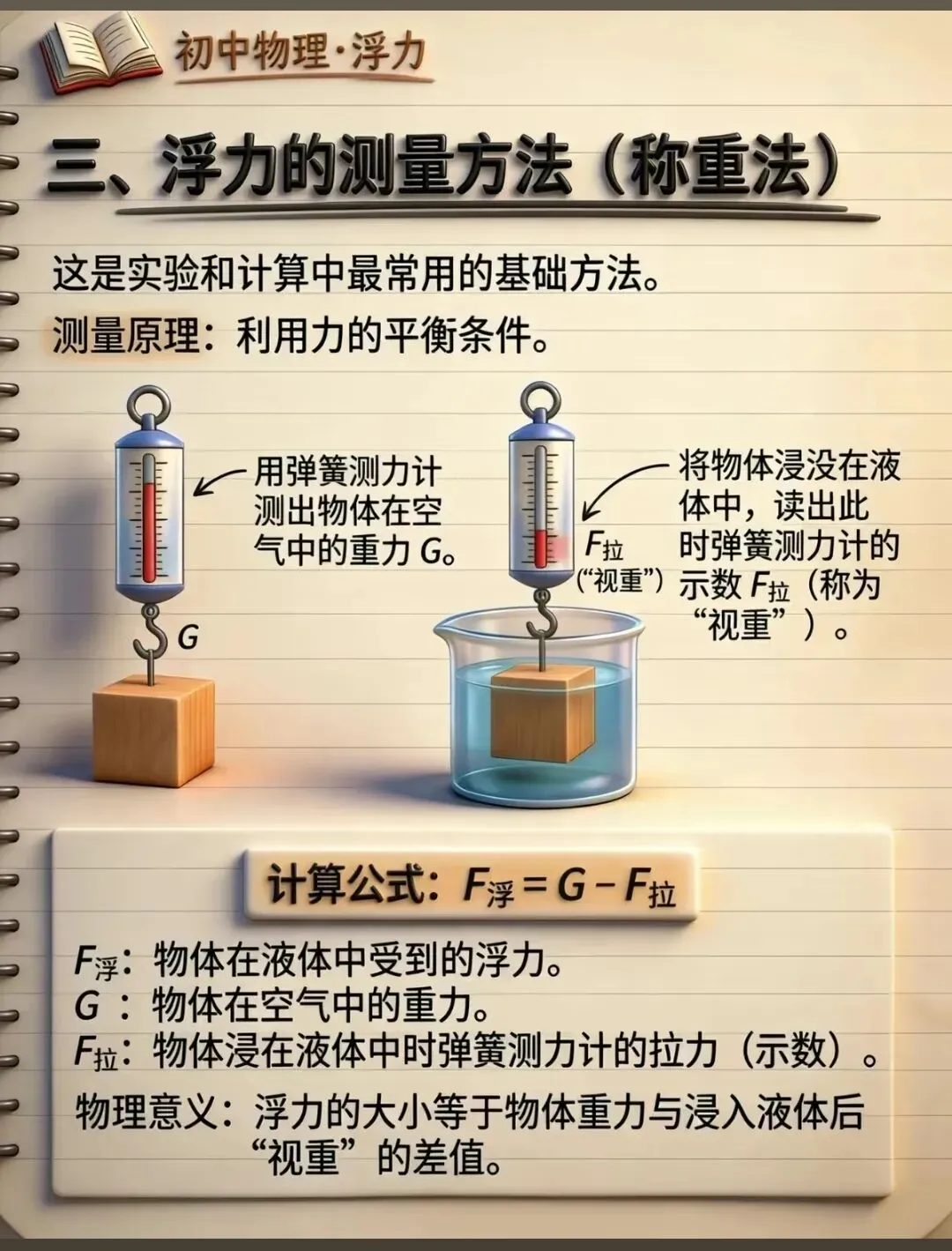 中考物理压强浮力知识清单和分层训练卷和答案 第9张