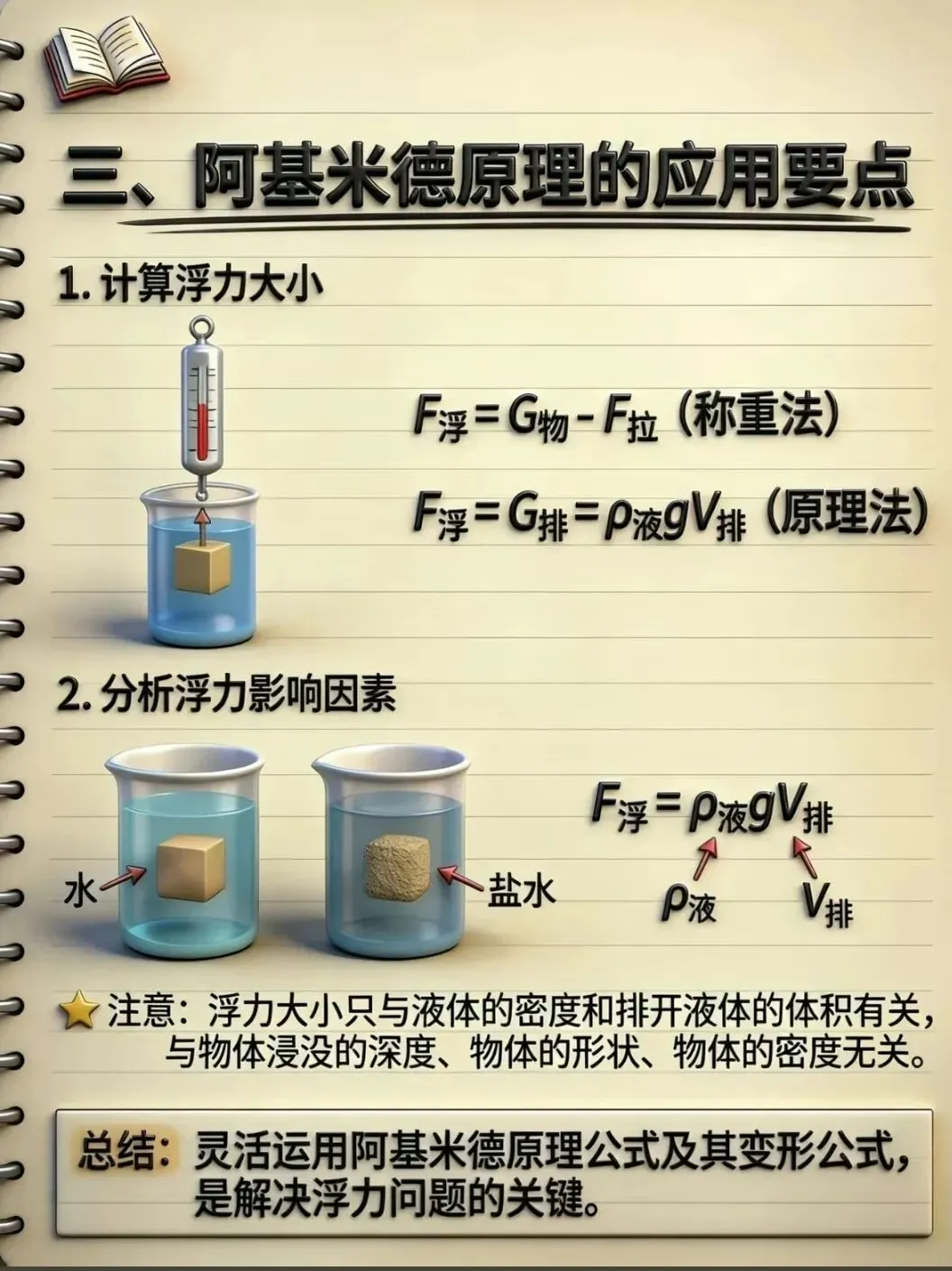 中考物理压强浮力知识清单和分层训练卷和答案 第11张