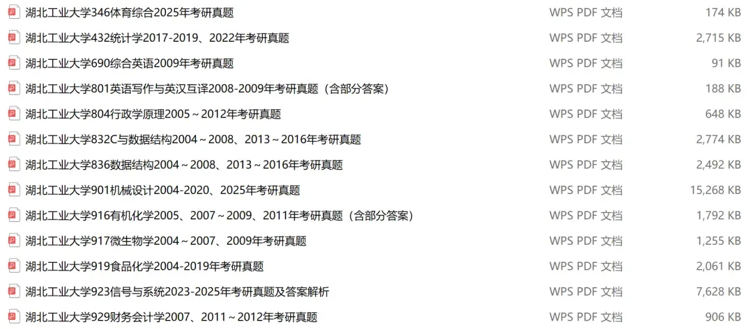 湖北工业大学考研专业课历年真题汇总(含2026真题) 第2张